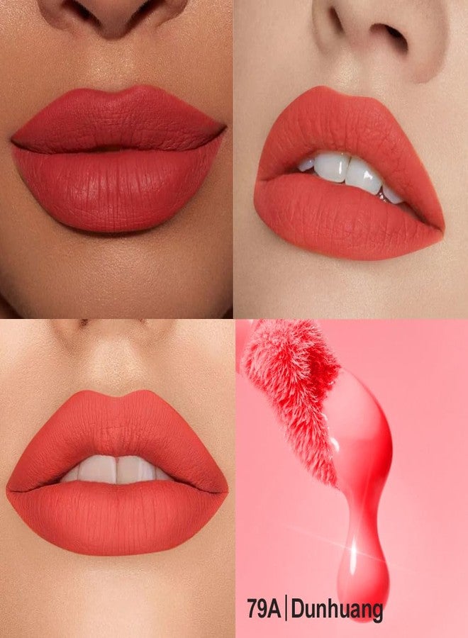 Hxssll Soft Matte Liquid Lipstick in Warm Coral Red, High Pigment Full Coverage Matte Lip Color, Waterproof Smudge-Proof Non-Transfer Lightweight Liquid Lipstick for Long-Wearing Everyday Makeup 79A - Image 4